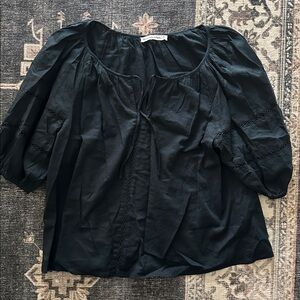Abercrombie & Fitch Black Cotton Top